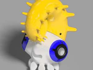 SLS 3D Printed Cartoon Bluetooth Speaker With Nylon for Prototyping