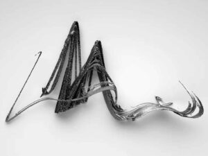 SLS 3D Printed Nylon Abstract Wall Sculpture