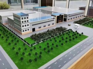 SLA 3D Printed Architecture Model of A Hot Pot Factory
