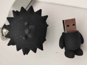 SLS 3D Printed Nylon Cartoon Lion U Disk Enclosure