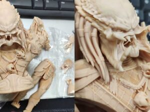 SLA 3D Printed Predator Resin Mini Figurine