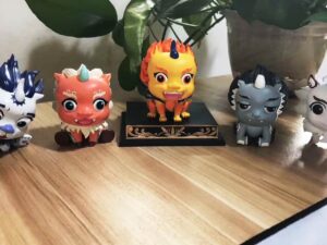 SLA 3D Printed and Fine-Colored Mascot Models
