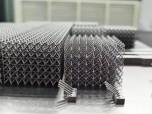 SLM 3D Printed Metal Display Parts with Uniform Lattice Structure