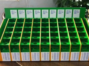 SLA 3D Printed and Screen-printed Test Tube Rack Prototype