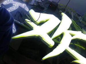 SLA 3D Printed Channel Letters and Signage