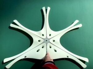 SLA 3D Printed Beijing Daxing International Airport Rooftop Model