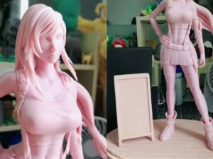 SLA 3D Printed Garage Kit of Tifa Lockhart in Final Fantasy VII