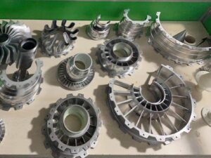 SLA 3D Printed Aircraft Engine Presentation Assembly Models