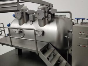 SLA 3D Printed Miniature of Equipment with Metallic Paint