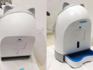 SLA 3D Printed Prototypes of Automatic Cat Feeder with Camera and Screen