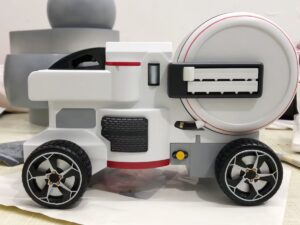 SLA 3D Printed Scale-down Truck Model of Umbrella Corporation
