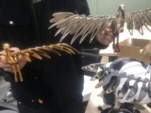 SLA 3D Printed Mechanical Beast Sculptures for Exhibition
