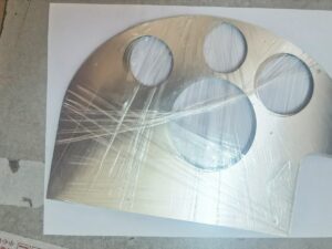 Laser Cut 0.5mm Aluminum Sheet with Circle Hollows