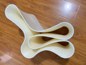 FDM 3D Printed Wiggle Side Chair using ASA Plastic