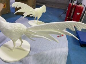 SLA 3D Printed Resin Lady Amherst’s Pheasant Bird Statue Display Models