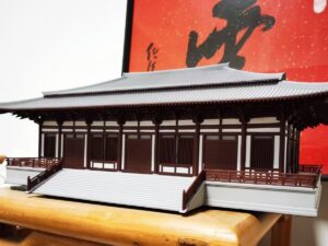 SLA 3D Printed and Painted Scaled-down Ancient Palace Resin Replica