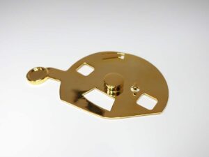 SLM 3D Printed 18K Gold Plated Brass Sample