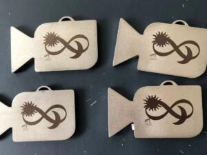 Laser Cut and Laser Engraved Custom Stainless Steel Dog Tag