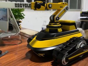 SLA 3D Printed Tank Model with a Chainsaw as a Student Project