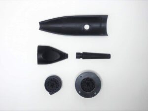SLA 3D Printed and Urethane Cast Male and Female Connectors