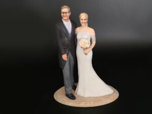 ColorJet 3D Printed Wedding Couples Sandstone Statues