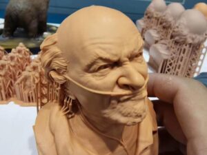 DLP 3D Printed Ultra Detail Resin Model of Hector Salamanca in Breaking Bad