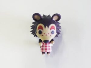ColorJet 3D Printed Animal Crossing Villager Sable the Hedgehog Sandstone Statue