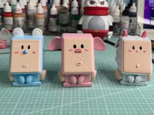 SLA 3D Printed Cubic Design Toy Resin Prototypes