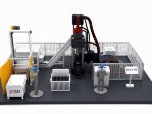 SLA 3D Printed and Painted Metallurgy and Hydraulic System Scaled-down Resin Model
