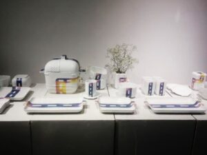 SLA 3D Printed and Painted Dinnerware Models