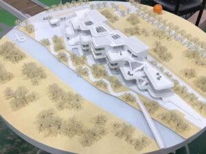 SLA 3D Printed Business Building Resin Site Model