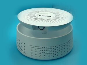 SLA 3D Printed Projector with Acoustic Audio Bluetooth Speaker Function Prototype