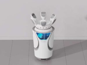 SLA 3D Printed Robot with Moveable Petals Fine-painted Prototype
