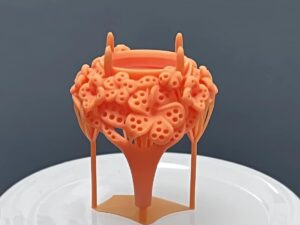 DLP 3D Printed Delicate Clawed Collet Ring Setting Resin Prototypes