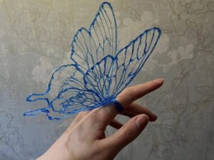 3D Printed PLA Butterfly Rings Made with a 3D Pen