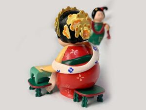 SLA 3D Printed Ladies of Tang Dynasty Cartoon Miniatures