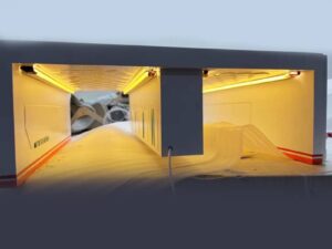 SLA 3D Printed Resin Tunnel Model with LED Lights