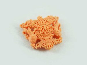 DLP 3D Printed Fine Detail Resin Badge Prototype for King without Kingdom