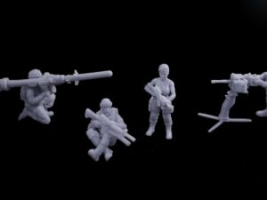 LCD 3D Printed Grey Resin Toy Soldier Military Miniatures