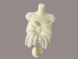 SLA 3D Printed Dummy with Large Bowknot Resin Bust Sculpture