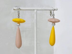 SLA 3D Printed and Painted Cute Bionic Resin Earrings