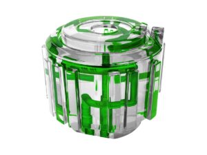 SLA 3D Printed Conformal Cooling Channel Display Model with Clear Resin