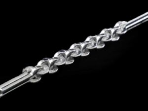 Binder Jetting 3D Printed Stainless Steel 316L Rod with Chain Patterns