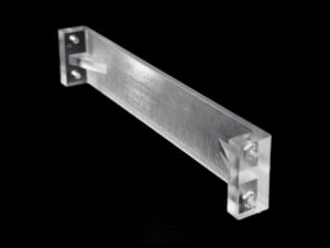 SLA 3D Printed Frosted Clear Resin Shelf Bar Prototype