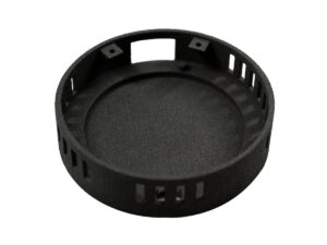 SLS 3D Printed Cylindrical Enclosure Electronics Housing Made with Formlabs Nylon PA 12