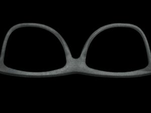 MJF 3D Printed Nylon PA 12 Bold-framed Glasses Sand-blasted