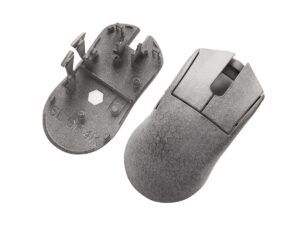 MJF 3D Printed and Vibratory Finished PA12 Piranha Gaming Mouse Cover