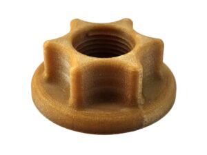 FDM 3D Printed GF-PEEK Worm Gear Wheel