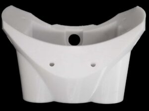 FDM 3D Printed White Polycarbonate Large Spacer Prototype