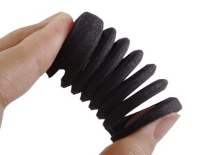 SLS 3D Printed PP Spring Dyed Black